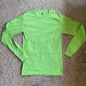 Neon Green Long Sleeve Tee